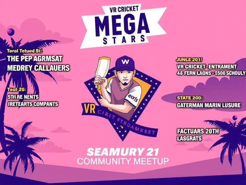 VR Cricket Mega Stars - Indian Players at a Local Meetup VR Cricket Mega Stars Community Meetup